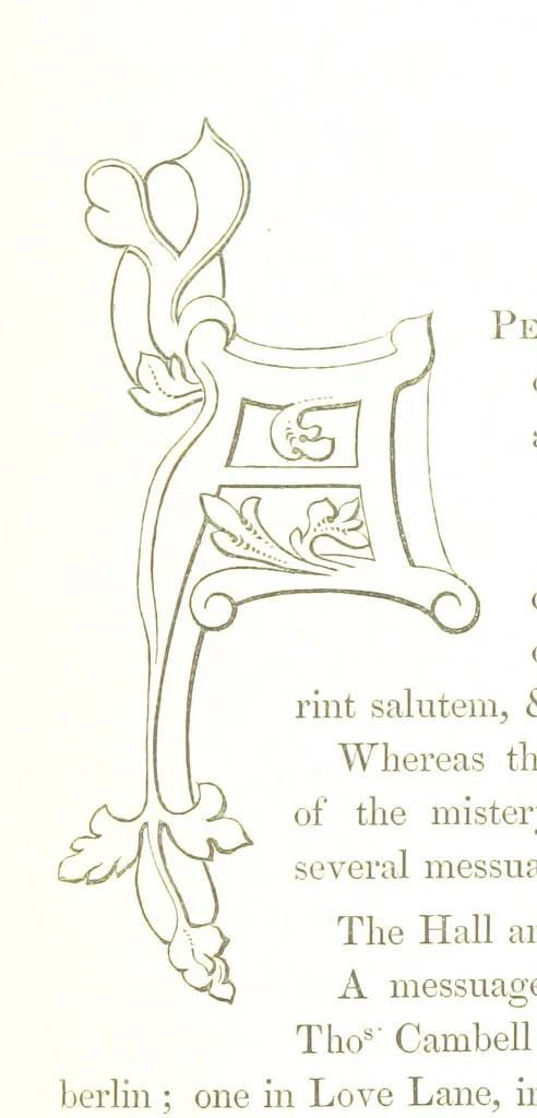An illustration from Some account of the Worshipful Company of Ironmongers. Compiled from their own Records and other authentic sources of information, by J. N, 1851, leaf 223