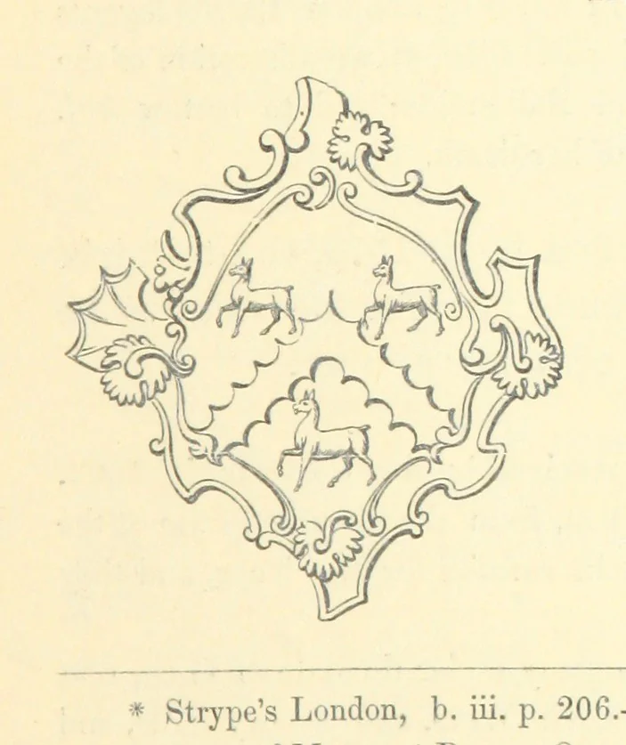 An illustration from Some account of the Worshipful Company of Ironmongers. Compiled from their own Records and other authentic sources of information, by J. N, 1866, leaf 153