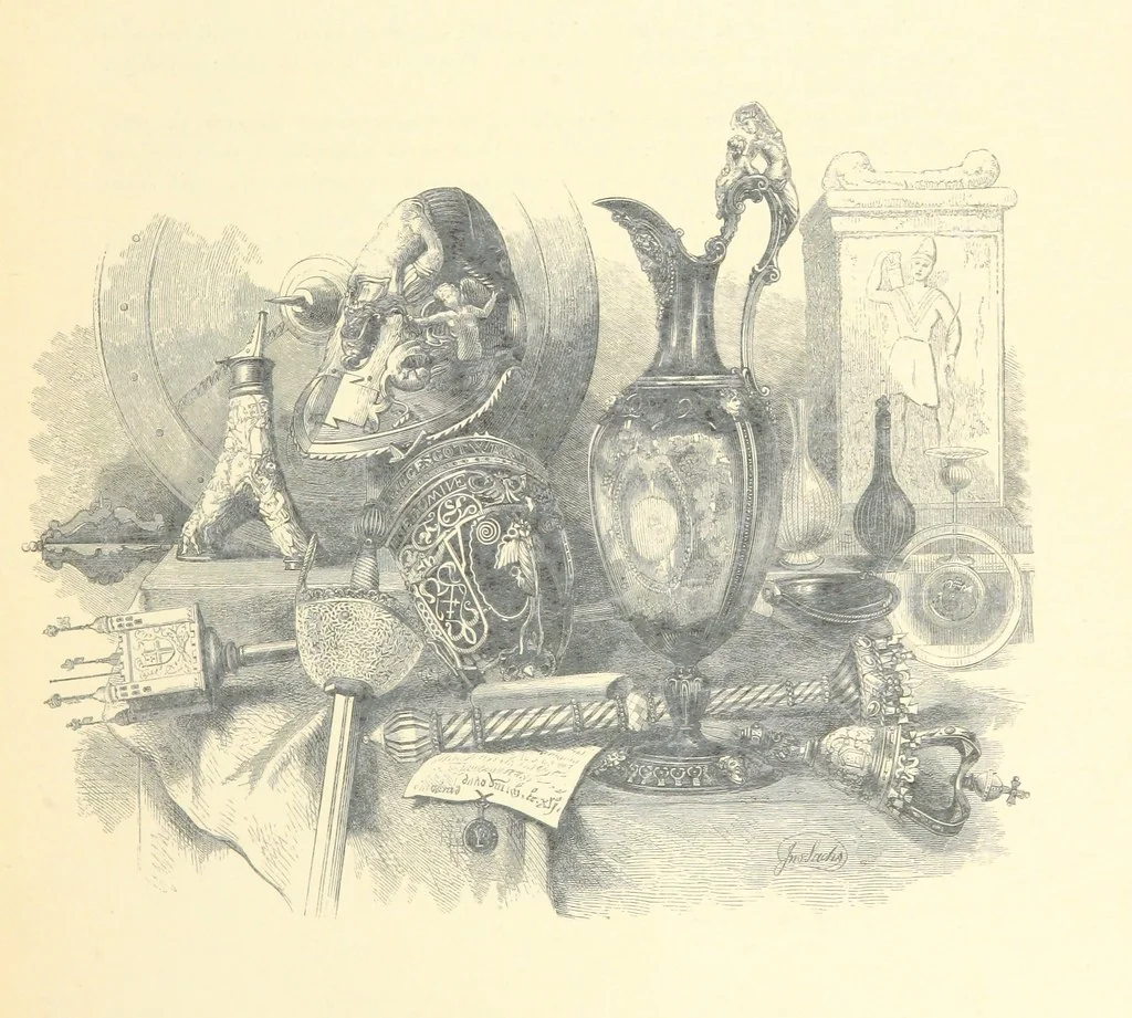 An illustration from Some account of the Worshipful Company of Ironmongers. Compiled from their own Records and other authentic sources of information, by J. N, 1866, leaf 91