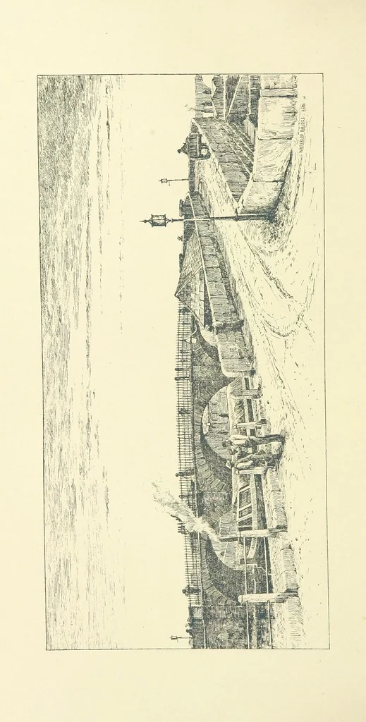 An illustration from History of Runcorn; with an account of the ancient village of Weston ... Drawings by H. Fitton. [Reprinted from the “Runcorn Guardian.”, 1887, leaf 198