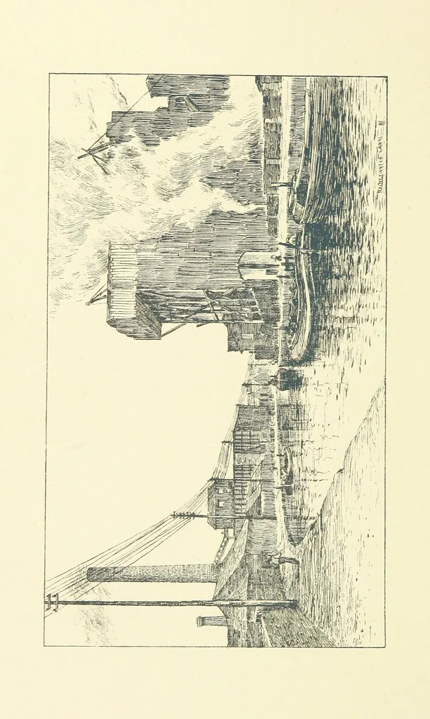 An illustration from History of Runcorn; with an account of the ancient village of Weston ... Drawings by H. Fitton. [Reprinted from the “Runcorn Guardian.”, 1887, leaf 210