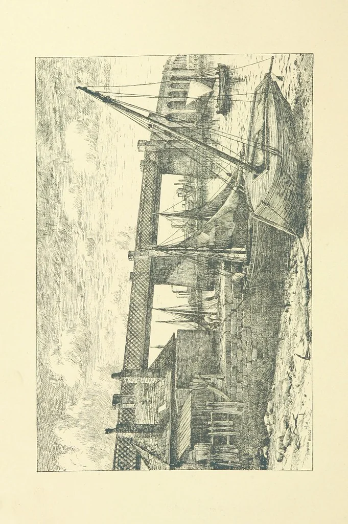 An illustration from History of Runcorn; with an account of the ancient village of Weston ... Drawings by H. Fitton. [Reprinted from the “Runcorn Guardian.”, 1887, leaf 248