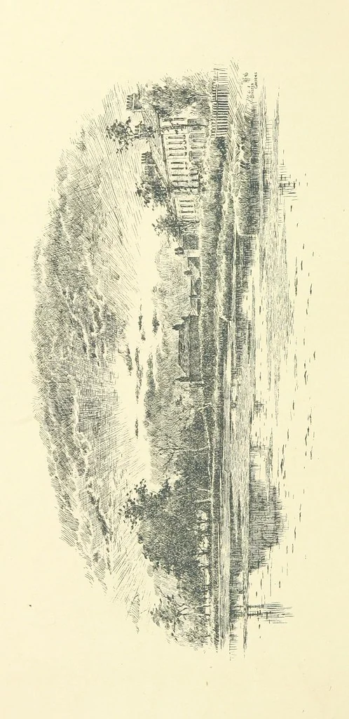 An illustration from History of Runcorn; with an account of the ancient village of Weston ... Drawings by H. Fitton. [Reprinted from the “Runcorn Guardian.”, 1887, leaf 258