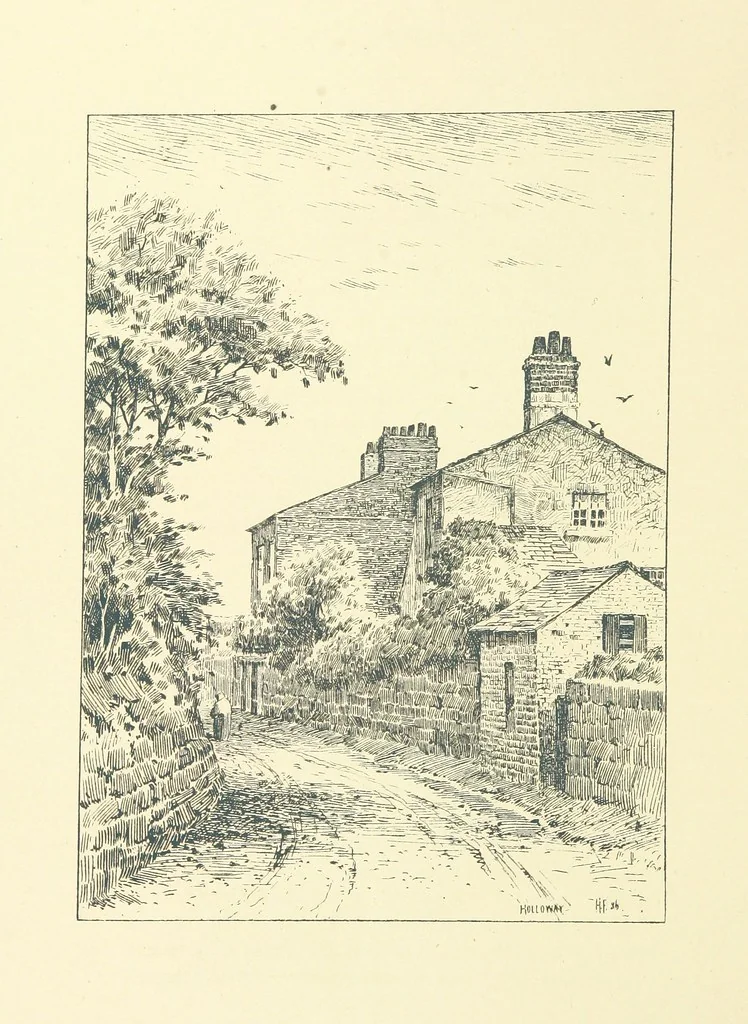 An illustration from History of Runcorn; with an account of the ancient village of Weston ... Drawings by H. Fitton. [Reprinted from the “Runcorn Guardian.”, 1887, leaf 264