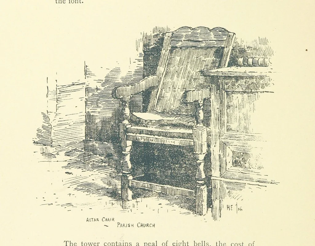 An illustration from History of Runcorn; with an account of the ancient village of Weston ... Drawings by H. Fitton. [Reprinted from the “Runcorn Guardian.”, 1887, leaf 92
