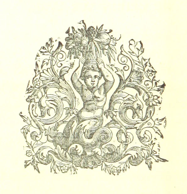 An illustration from Description générale du Païs et Duché de Berry et Diocèse de Bourges. Avec les cartes géographiques dudict païs ... Publié d'après le manuscrit autographe de la Bibliothèque Nationale de Paris [by A. Aupetit, 1883, leaf 136