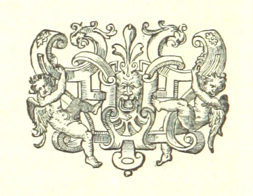 An illustration from Description générale du Païs et Duché de Berry et Diocèse de Bourges. Avec les cartes géographiques dudict païs ... Publié d'après le manuscrit autographe de la Bibliothèque Nationale de Paris [by A. Aupetit, 1883, leaf 44