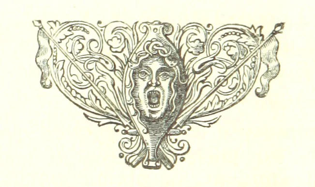 An illustration from Description générale du Païs et Duché de Berry et Diocèse de Bourges. Avec les cartes géographiques dudict païs ... Publié d'après le manuscrit autographe de la Bibliothèque Nationale de Paris [by A. Aupetit, 1883, leaf 54