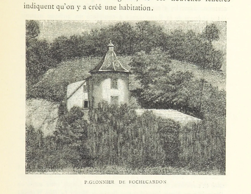 An illustration from Les Environs de l'Ille-Barbe ... Avec ... planches, etc, 1892, leaf 175