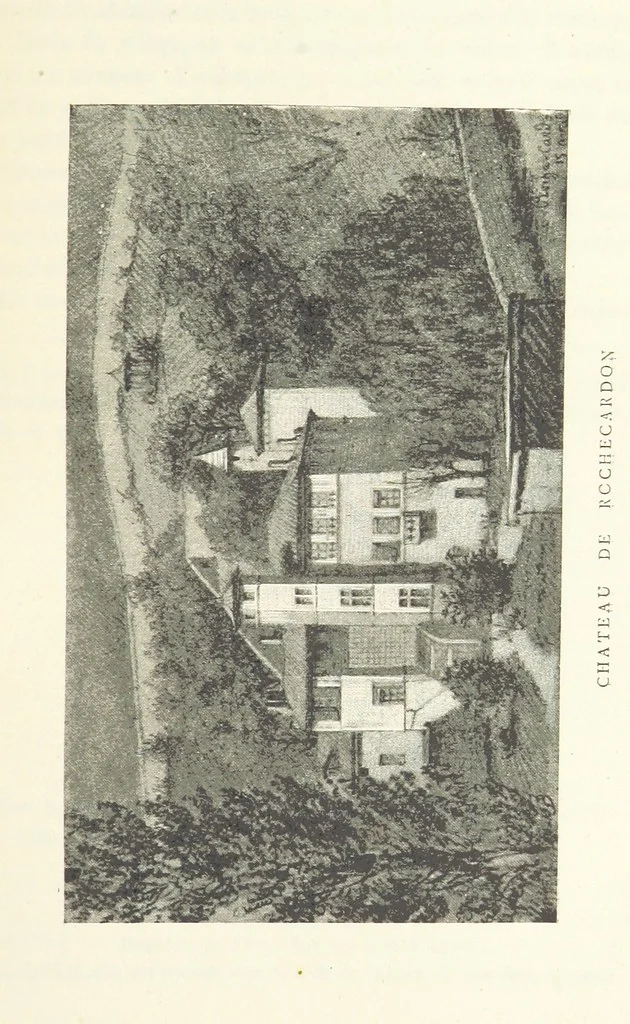 An illustration from Les Environs de l'Ille-Barbe ... Avec ... planches, etc, 1892, leaf 199