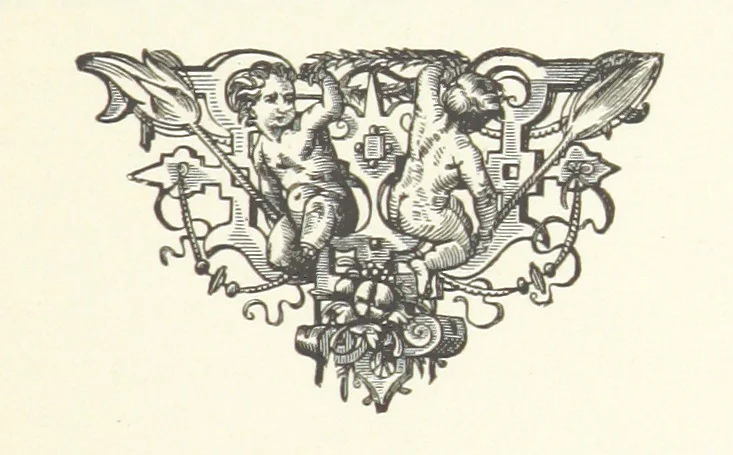 An illustration from Les Environs de l'Ille-Barbe ... Avec ... planches, etc, 1892, leaf 327