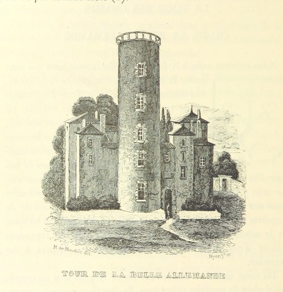 An illustration from Les Environs de l'Ille-Barbe ... Avec ... planches, etc, 1892, leaf 482