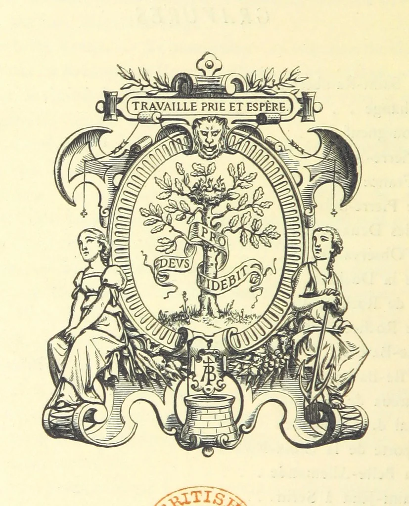 An illustration from Les Environs de l'Ille-Barbe ... Avec ... planches, etc, 1892, leaf 522
