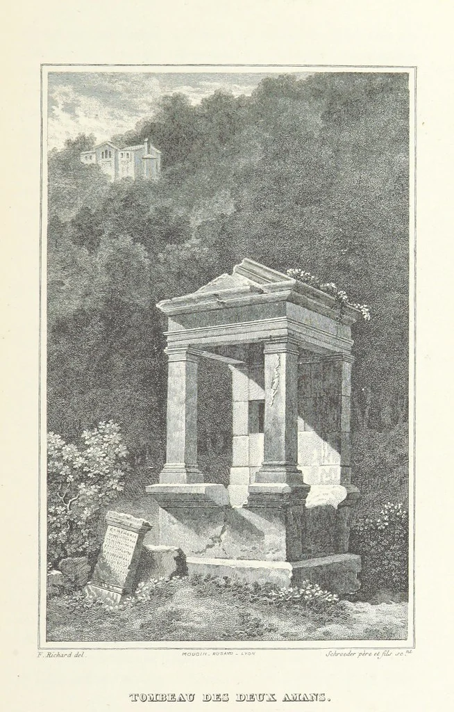 An illustration from Les Environs de l'Ille-Barbe ... Avec ... planches, etc, 1892, leaf 79