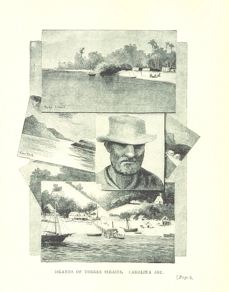 An illustration from The Land of the Hibiscus Blossom: a yarn of the Papuan Gulf ... With illustrations by the author, 1888, leaf 24