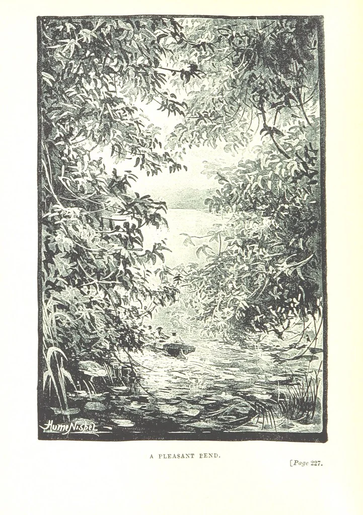 An illustration from The Land of the Hibiscus Blossom: a yarn of the Papuan Gulf ... With illustrations by the author, 1888, leaf 276