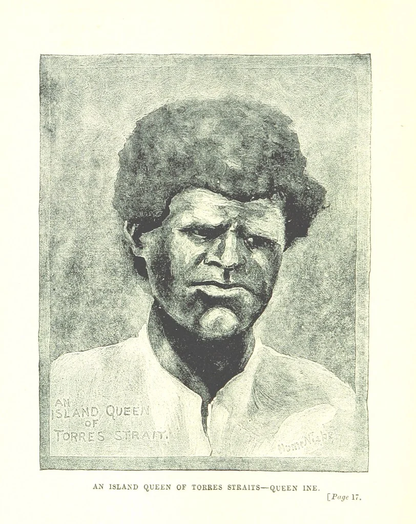An illustration from The Land of the Hibiscus Blossom: a yarn of the Papuan Gulf ... With illustrations by the author, 1888, leaf 38
