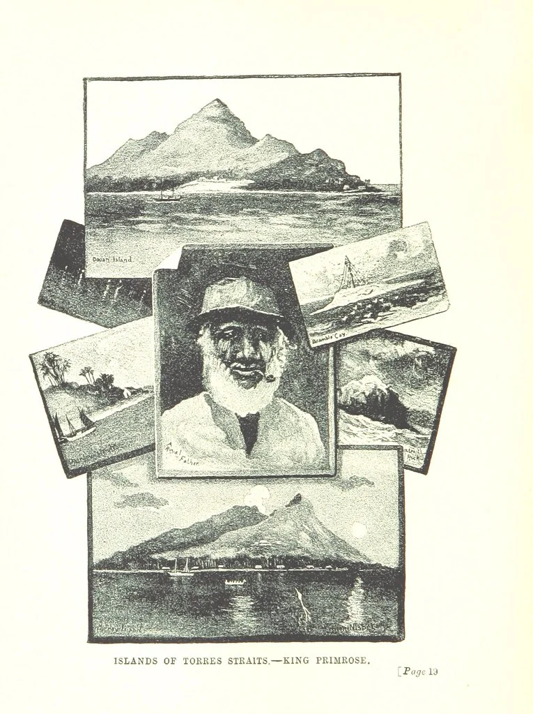 An illustration from The Land of the Hibiscus Blossom: a yarn of the Papuan Gulf ... With illustrations by the author, 1888, leaf 42