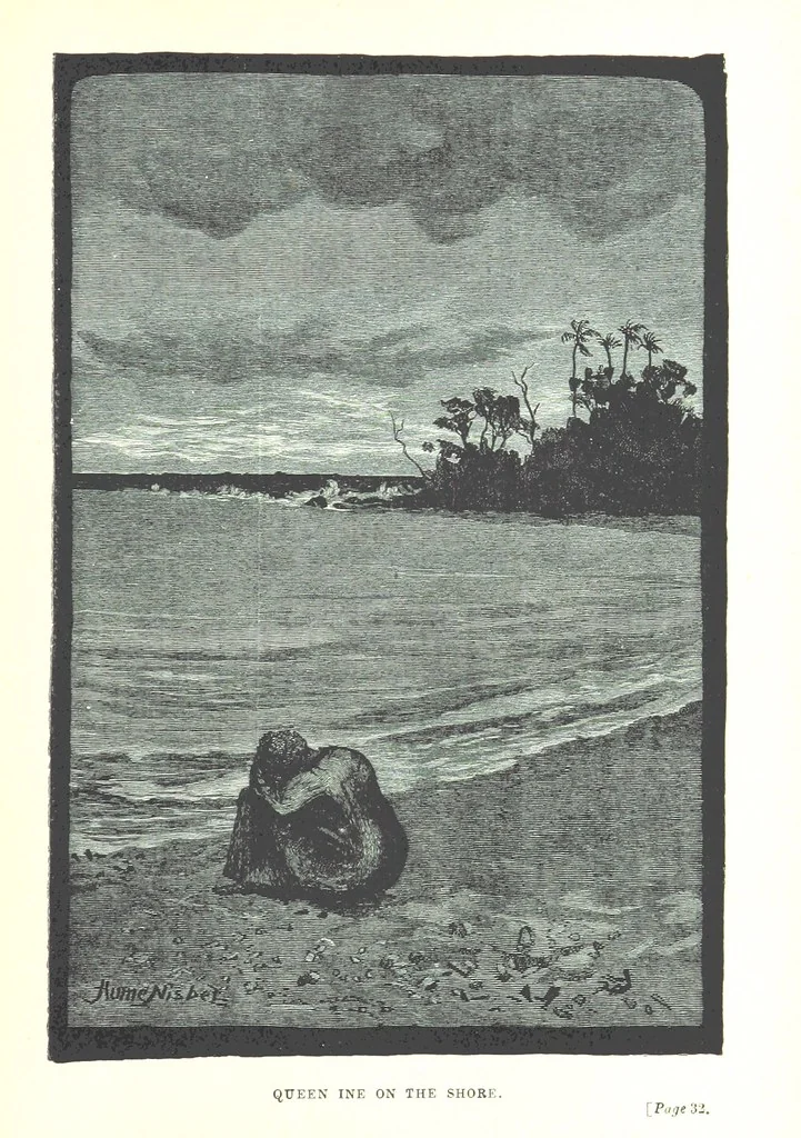 An illustration from The Land of the Hibiscus Blossom: a yarn of the Papuan Gulf ... With illustrations by the author, 1888, leaf 59