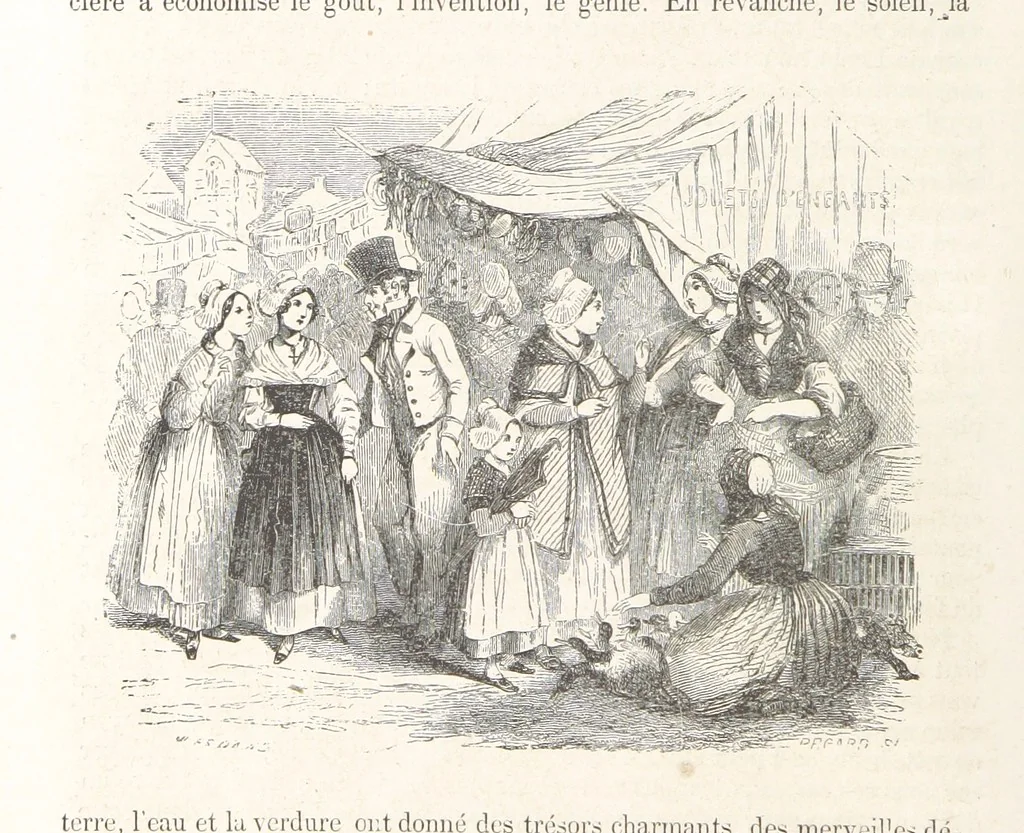 An illustration from Les Environs de Paris, histoire, monuments, paysages ... Par l'élite de la littérature contemporaine (L. Gozlan, J. Janin, Viollet-Leduc, etc.) ... 200 dessins. [Edited by J. E. C. N, 1855, leaf 110