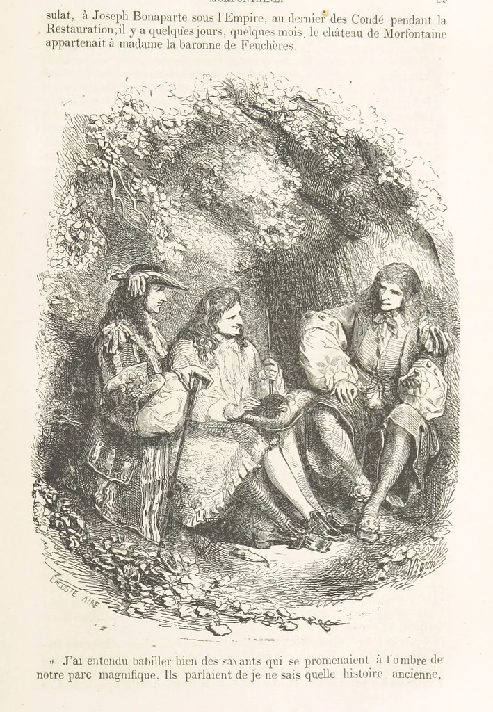 An illustration from Les Environs de Paris, histoire, monuments, paysages ... Par l'élite de la littérature contemporaine (L. Gozlan, J. Janin, Viollet-Leduc, etc.) ... 200 dessins. [Edited by J. E. C. N, 1855, leaf 111