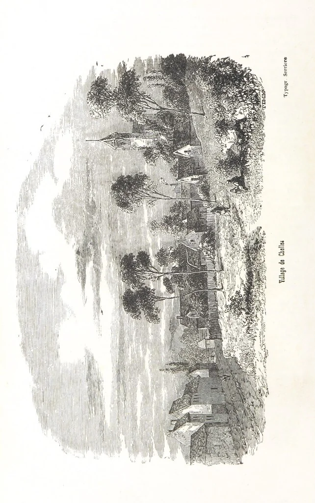 An illustration from Les Environs de Paris, histoire, monuments, paysages ... Par l'élite de la littérature contemporaine (L. Gozlan, J. Janin, Viollet-Leduc, etc.) ... 200 dessins. [Edited by J. E. C. N, 1855, leaf 120