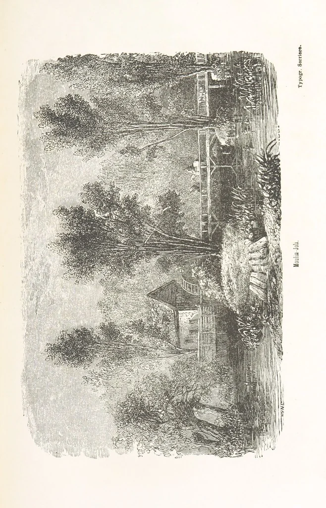 An illustration from Les Environs de Paris, histoire, monuments, paysages ... Par l'élite de la littérature contemporaine (L. Gozlan, J. Janin, Viollet-Leduc, etc.) ... 200 dessins. [Edited by J. E. C. N, 1855, leaf 133