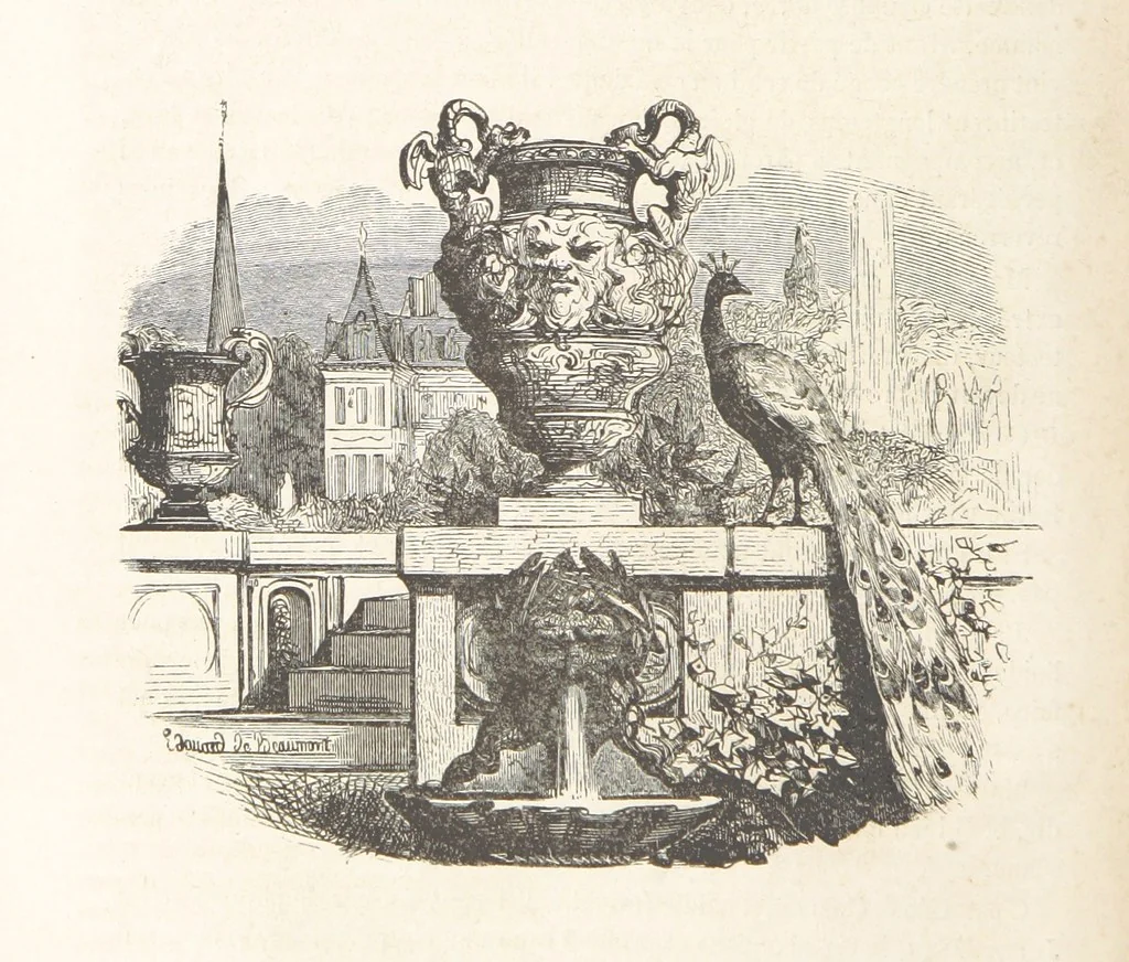 An illustration from Les Environs de Paris, histoire, monuments, paysages ... Par l'élite de la littérature contemporaine (L. Gozlan, J. Janin, Viollet-Leduc, etc.) ... 200 dessins. [Edited by J. E. C. N, 1855, leaf 18