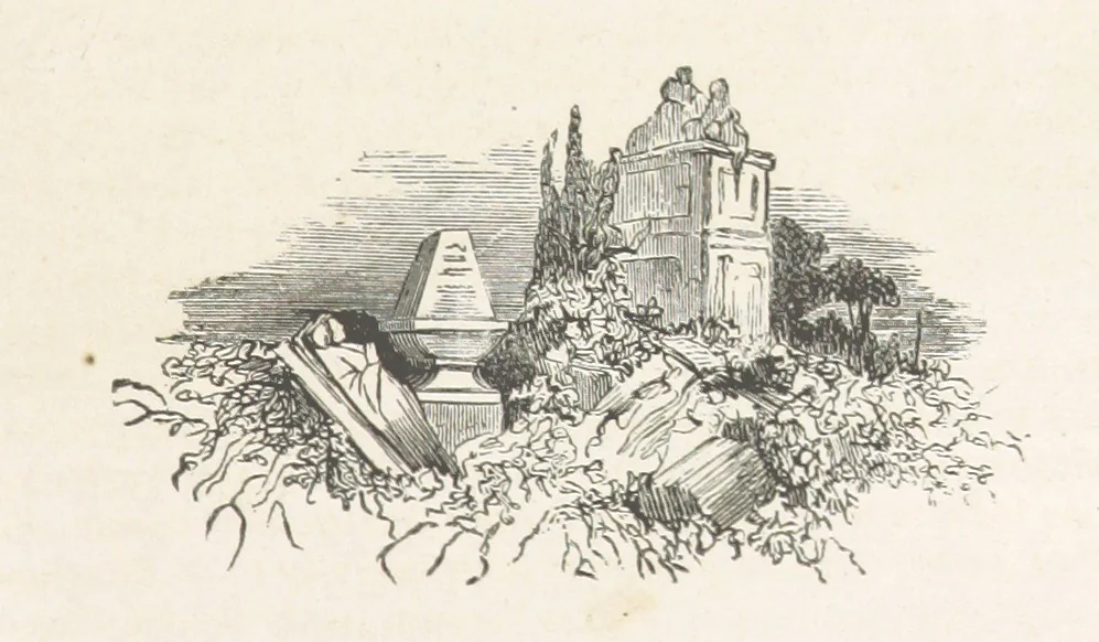 An illustration from Les Environs de Paris, histoire, monuments, paysages ... Par l'élite de la littérature contemporaine (L. Gozlan, J. Janin, Viollet-Leduc, etc.) ... 200 dessins. [Edited by J. E. C. N, 1855, leaf 183