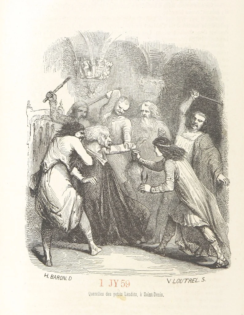 An illustration from Les Environs de Paris, histoire, monuments, paysages ... Par l'élite de la littérature contemporaine (L. Gozlan, J. Janin, Viollet-Leduc, etc.) ... 200 dessins. [Edited by J. E. C. N, 1855, leaf 184