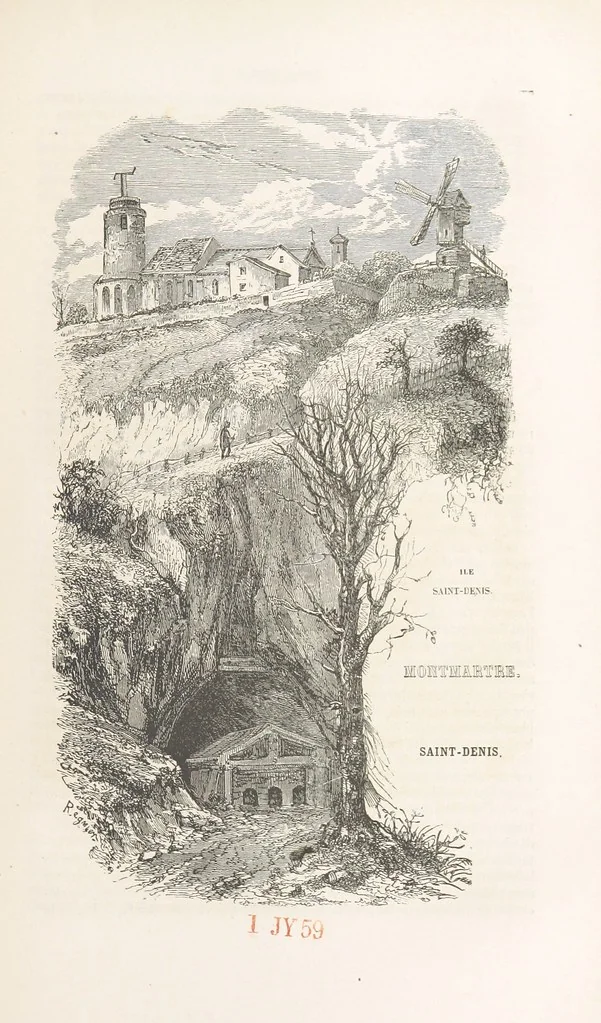 An illustration from Les Environs de Paris, histoire, monuments, paysages ... Par l'élite de la littérature contemporaine (L. Gozlan, J. Janin, Viollet-Leduc, etc.) ... 200 dessins. [Edited by J. E. C. N, 1855, leaf 185