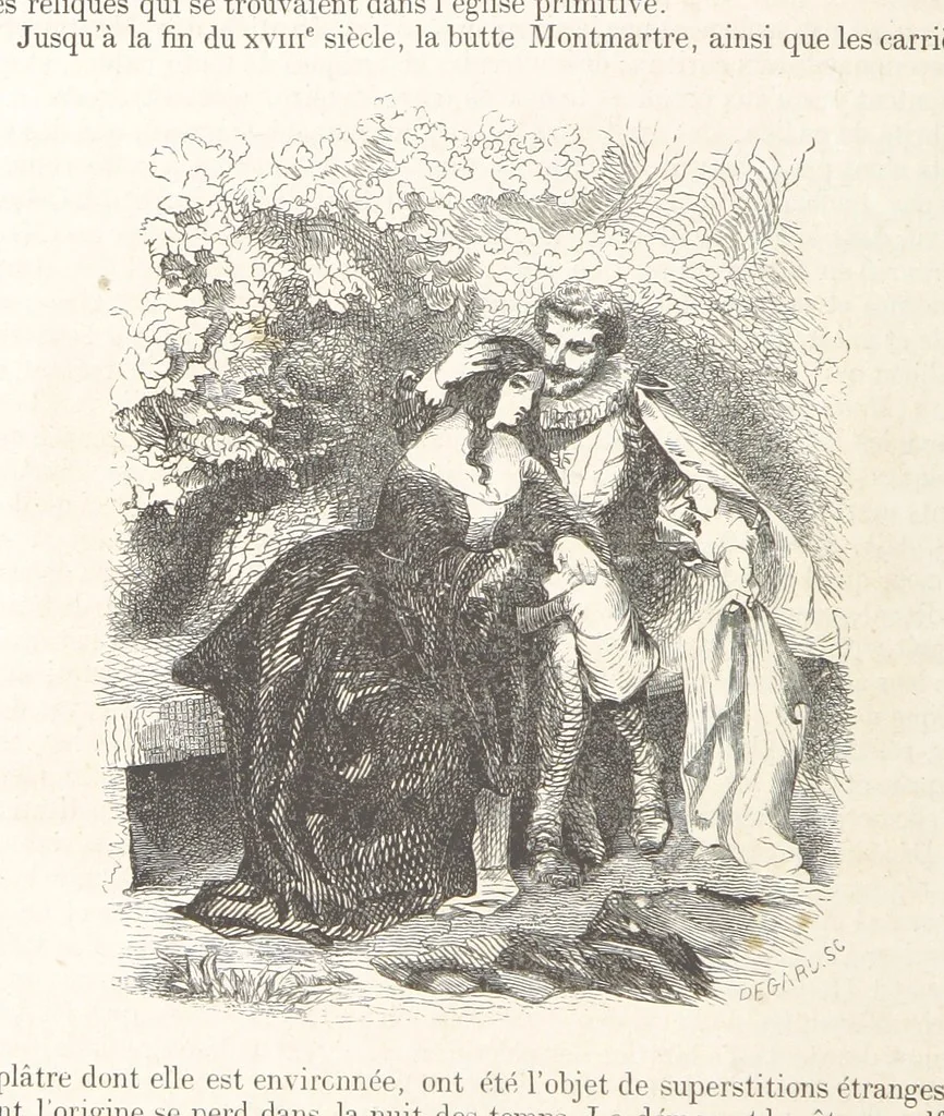 An illustration from Les Environs de Paris, histoire, monuments, paysages ... Par l'élite de la littérature contemporaine (L. Gozlan, J. Janin, Viollet-Leduc, etc.) ... 200 dessins. [Edited by J. E. C. N, 1855, leaf 188