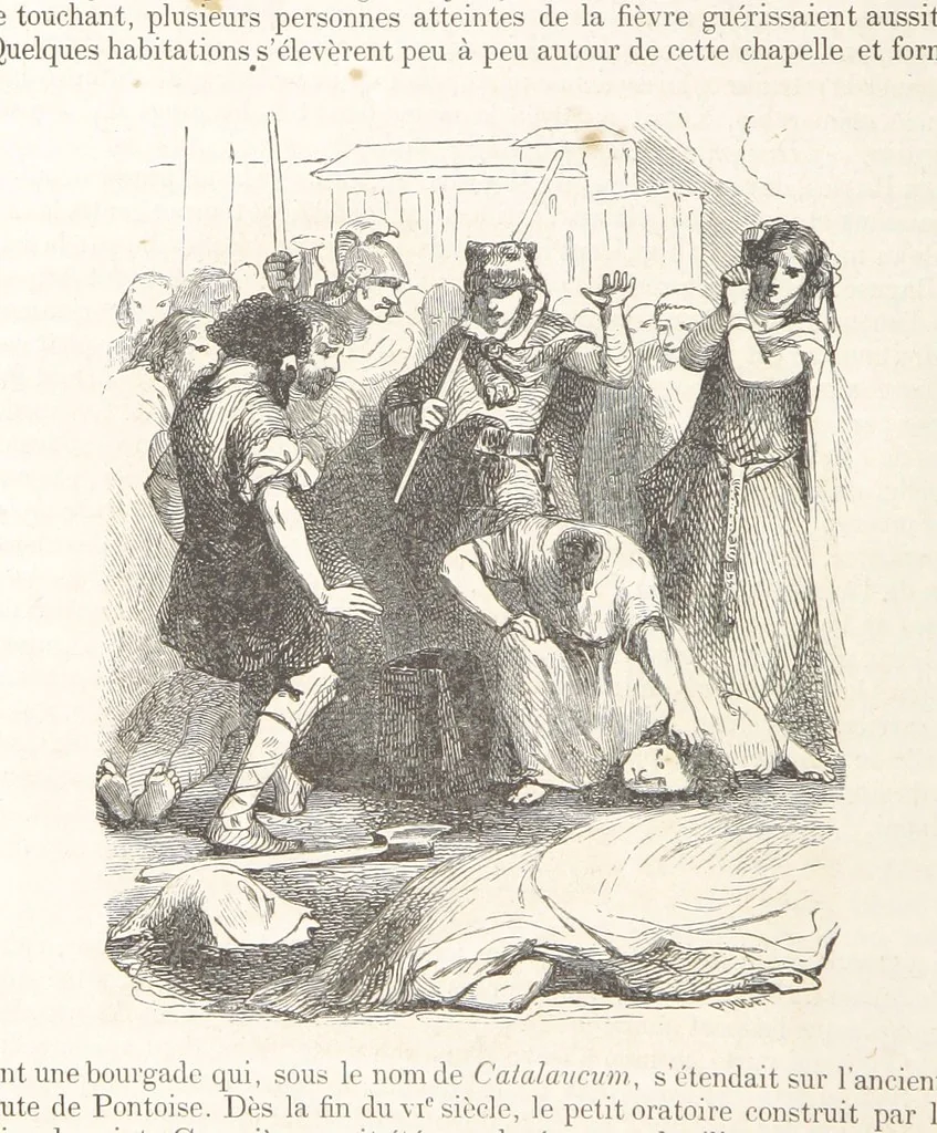 An illustration from Les Environs de Paris, histoire, monuments, paysages ... Par l'élite de la littérature contemporaine (L. Gozlan, J. Janin, Viollet-Leduc, etc.) ... 200 dessins. [Edited by J. E. C. N, 1855, leaf 192