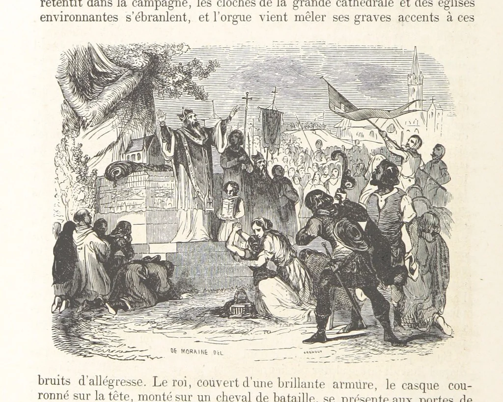 An illustration from Les Environs de Paris, histoire, monuments, paysages ... Par l'élite de la littérature contemporaine (L. Gozlan, J. Janin, Viollet-Leduc, etc.) ... 200 dessins. [Edited by J. E. C. N, 1855, leaf 196