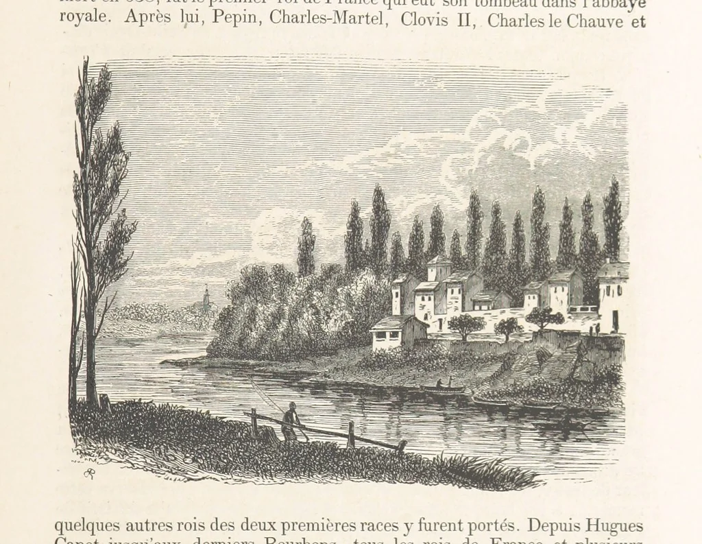 An illustration from Les Environs de Paris, histoire, monuments, paysages ... Par l'élite de la littérature contemporaine (L. Gozlan, J. Janin, Viollet-Leduc, etc.) ... 200 dessins. [Edited by J. E. C. N, 1855, leaf 197