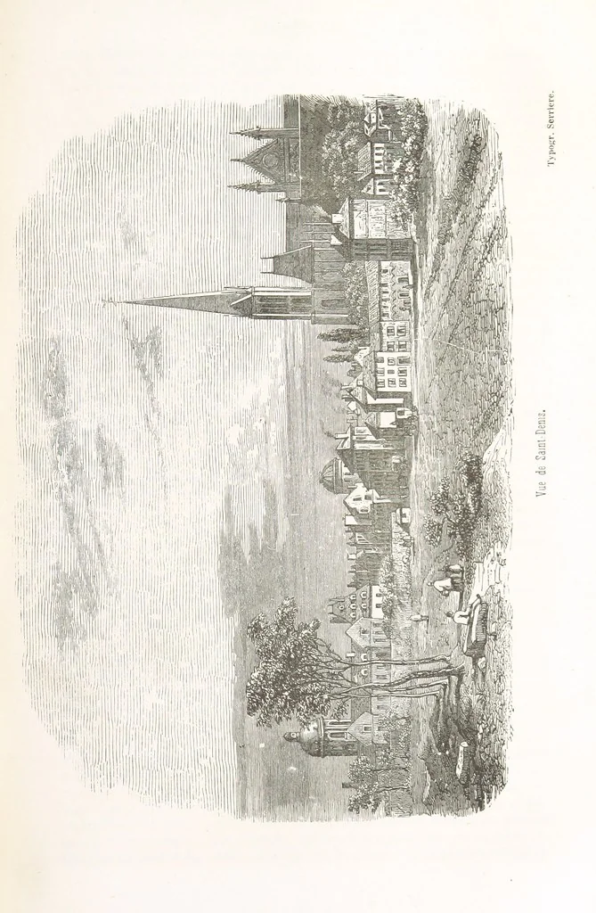 An illustration from Les Environs de Paris, histoire, monuments, paysages ... Par l'élite de la littérature contemporaine (L. Gozlan, J. Janin, Viollet-Leduc, etc.) ... 200 dessins. [Edited by J. E. C. N, 1855, leaf 205