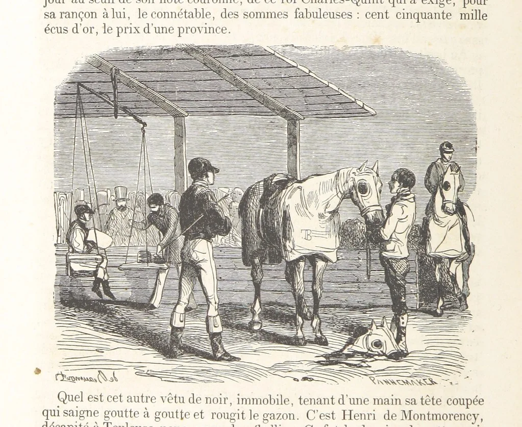 An illustration from Les Environs de Paris, histoire, monuments, paysages ... Par l'élite de la littérature contemporaine (L. Gozlan, J. Janin, Viollet-Leduc, etc.) ... 200 dessins. [Edited by J. E. C. N, 1855, leaf 226