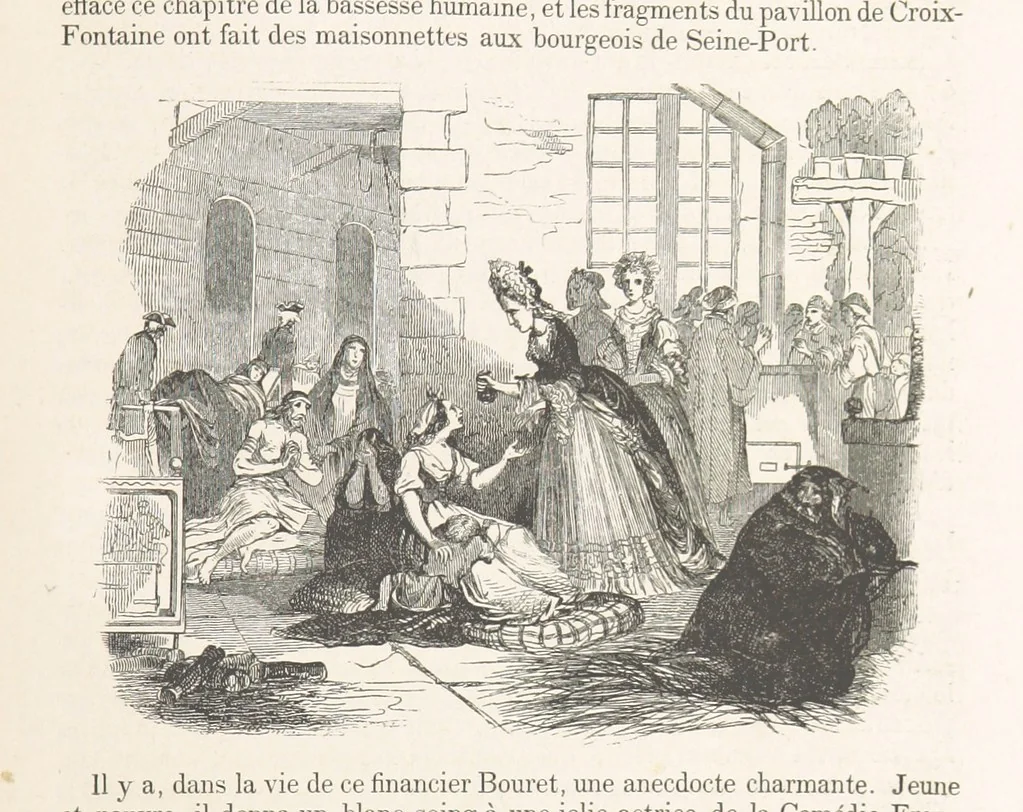An illustration from Les Environs de Paris, histoire, monuments, paysages ... Par l'élite de la littérature contemporaine (L. Gozlan, J. Janin, Viollet-Leduc, etc.) ... 200 dessins. [Edited by J. E. C. N, 1855, leaf 251