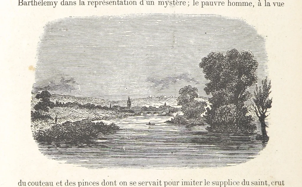 An illustration from Les Environs de Paris, histoire, monuments, paysages ... Par l'élite de la littérature contemporaine (L. Gozlan, J. Janin, Viollet-Leduc, etc.) ... 200 dessins. [Edited by J. E. C. N, 1855, leaf 254