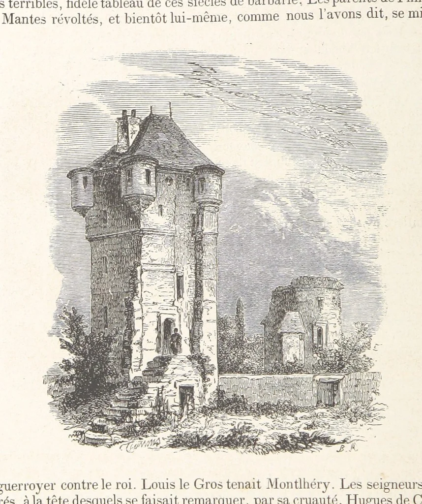 An illustration from Les Environs de Paris, histoire, monuments, paysages ... Par l'élite de la littérature contemporaine (L. Gozlan, J. Janin, Viollet-Leduc, etc.) ... 200 dessins. [Edited by J. E. C. N, 1855, leaf 258