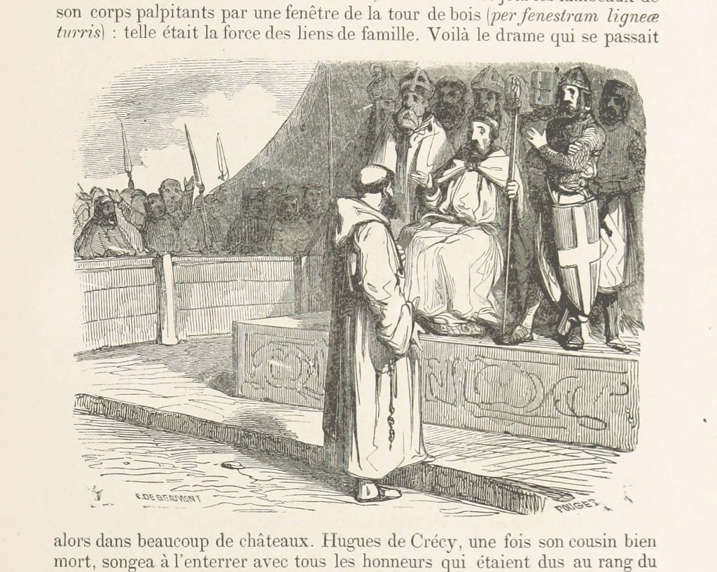 An illustration from Les Environs de Paris, histoire, monuments, paysages ... Par l'élite de la littérature contemporaine (L. Gozlan, J. Janin, Viollet-Leduc, etc.) ... 200 dessins. [Edited by J. E. C. N, 1855, leaf 259