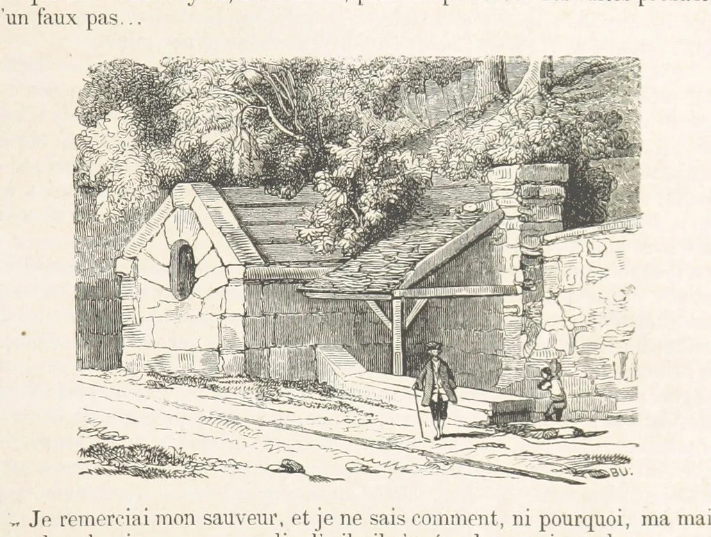 An illustration from Les Environs de Paris, histoire, monuments, paysages ... Par l'élite de la littérature contemporaine (L. Gozlan, J. Janin, Viollet-Leduc, etc.) ... 200 dessins. [Edited by J. E. C. N, 1855, leaf 277
