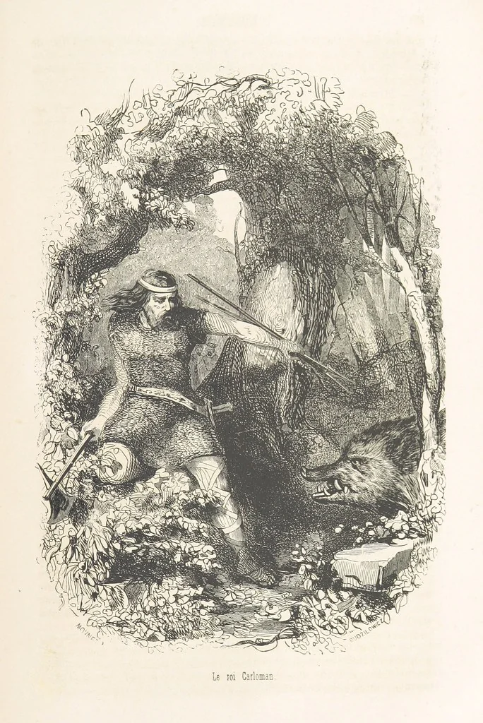 An illustration from Les Environs de Paris, histoire, monuments, paysages ... Par l'élite de la littérature contemporaine (L. Gozlan, J. Janin, Viollet-Leduc, etc.) ... 200 dessins. [Edited by J. E. C. N, 1855, leaf 305