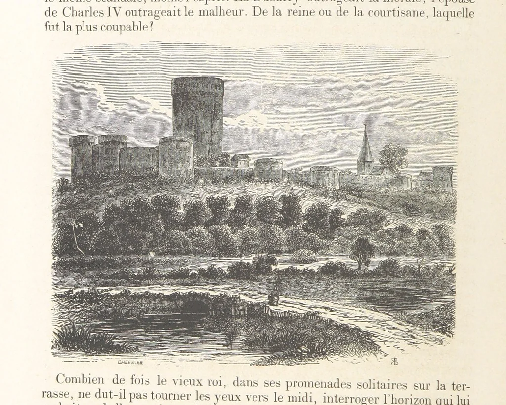 An illustration from Les Environs de Paris, histoire, monuments, paysages ... Par l'élite de la littérature contemporaine (L. Gozlan, J. Janin, Viollet-Leduc, etc.) ... 200 dessins. [Edited by J. E. C. N, 1855, leaf 308