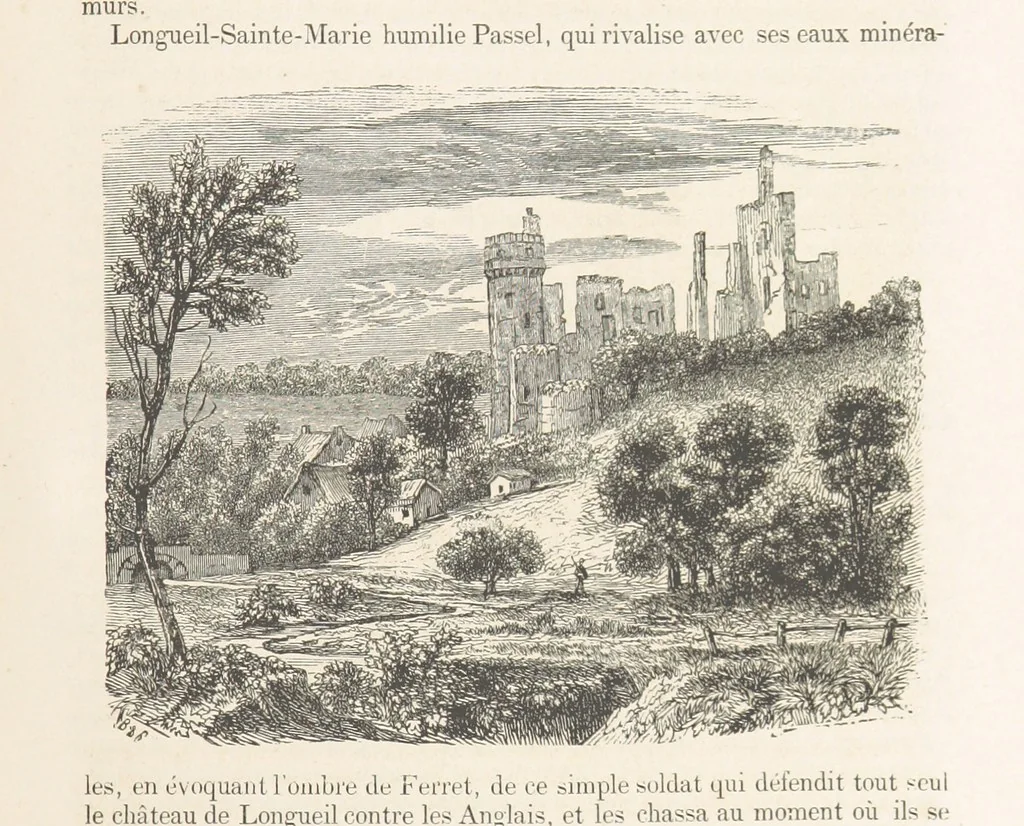 An illustration from Les Environs de Paris, histoire, monuments, paysages ... Par l'élite de la littérature contemporaine (L. Gozlan, J. Janin, Viollet-Leduc, etc.) ... 200 dessins. [Edited by J. E. C. N, 1855, leaf 309