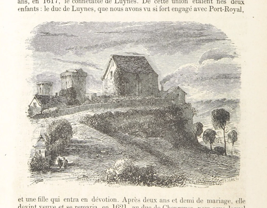 An illustration from Les Environs de Paris, histoire, monuments, paysages ... Par l'élite de la littérature contemporaine (L. Gozlan, J. Janin, Viollet-Leduc, etc.) ... 200 dessins. [Edited by J. E. C. N, 1855, leaf 338