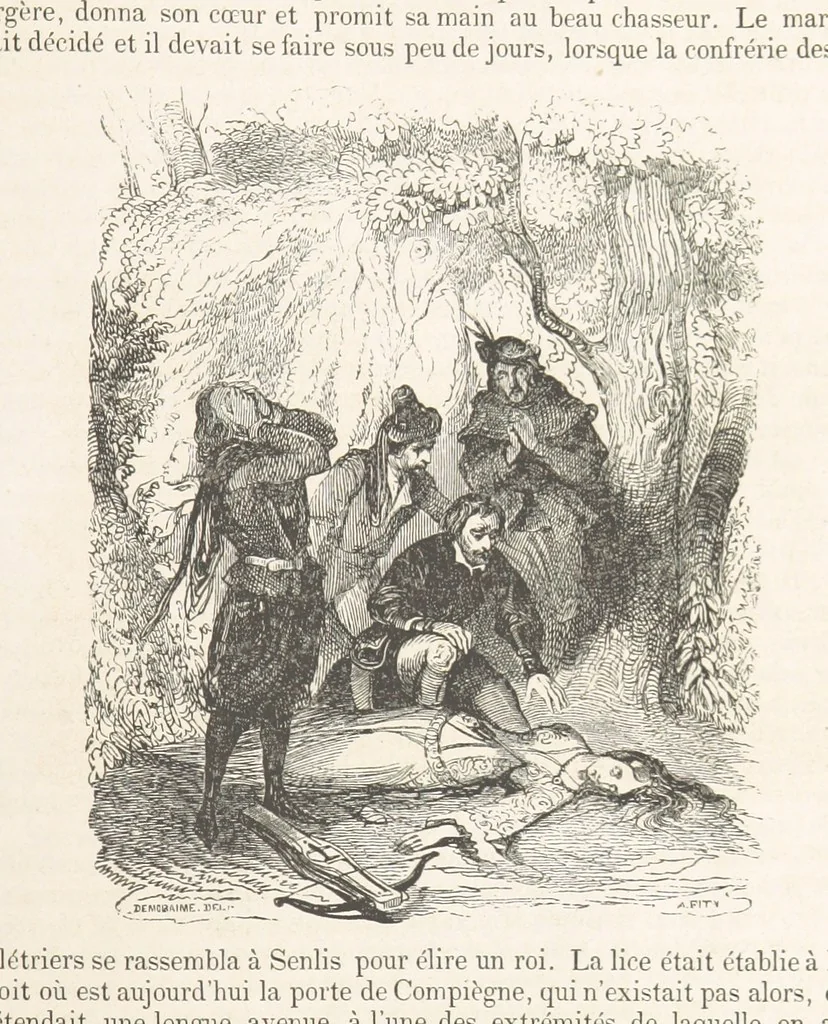 An illustration from Les Environs de Paris, histoire, monuments, paysages ... Par l'élite de la littérature contemporaine (L. Gozlan, J. Janin, Viollet-Leduc, etc.) ... 200 dessins. [Edited by J. E. C. N, 1855, leaf 349