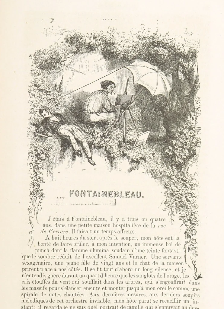 An illustration from Les Environs de Paris, histoire, monuments, paysages ... Par l'élite de la littérature contemporaine (L. Gozlan, J. Janin, Viollet-Leduc, etc.) ... 200 dessins. [Edited by J. E. C. N, 1855, leaf 357