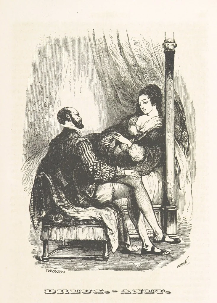 An illustration from Les Environs de Paris, histoire, monuments, paysages ... Par l'élite de la littérature contemporaine (L. Gozlan, J. Janin, Viollet-Leduc, etc.) ... 200 dessins. [Edited by J. E. C. N, 1855, leaf 369