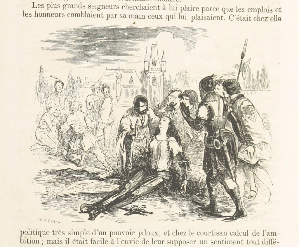An illustration from Les Environs de Paris, histoire, monuments, paysages ... Par l'élite de la littérature contemporaine (L. Gozlan, J. Janin, Viollet-Leduc, etc.) ... 200 dessins. [Edited by J. E. C. N, 1855, leaf 373